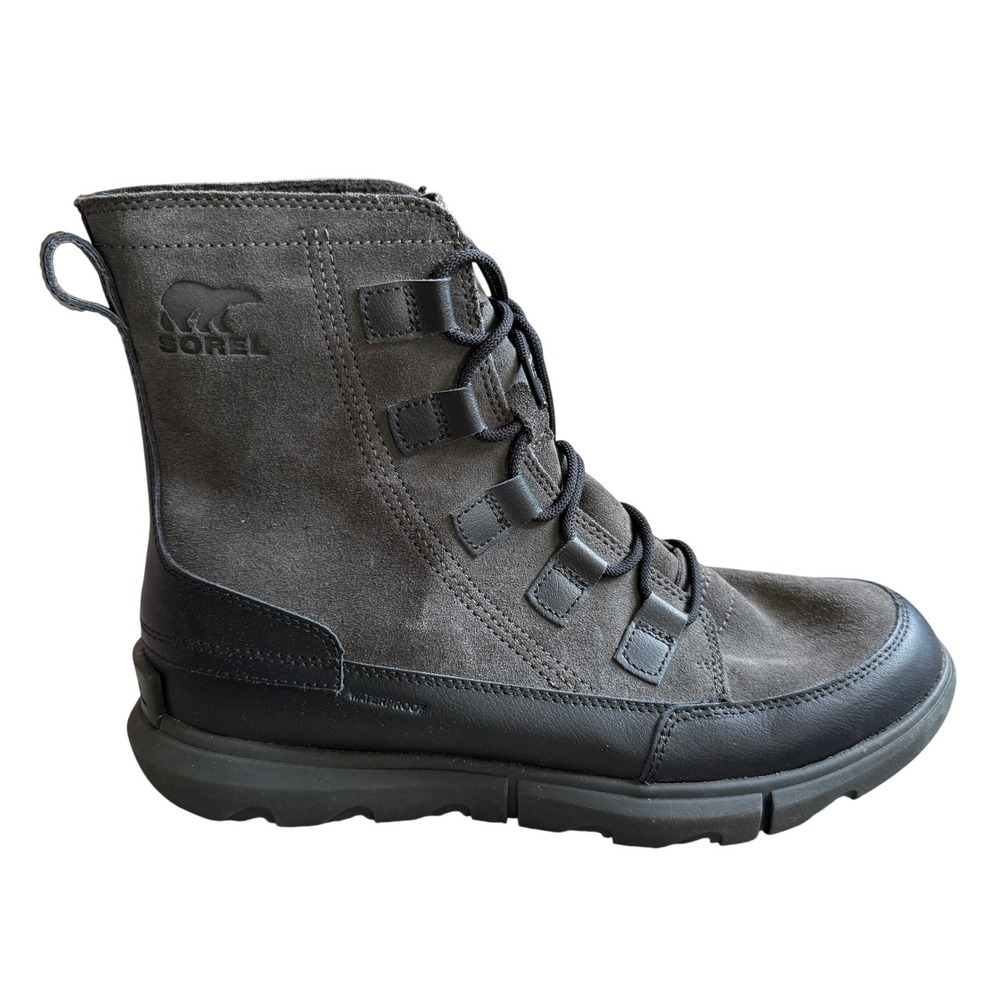 Sorel Explorer II Carnival Felt Mens Size 9.5 Waterproof Insulated Boots Grey
